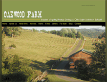 Tablet Screenshot of oakwoodfarmnc.com
